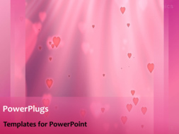 PowerPoint Template - Falling Hearts background